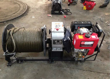 Extracteur diesel de treuil de câble de tambour de câble de 3 tonnes avec 200 mètres de câble métallique