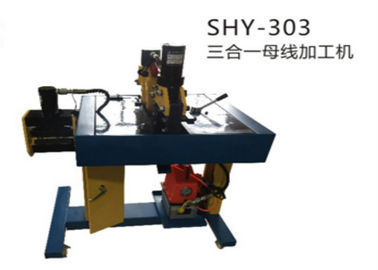 Machine hydraulique de processeur de barre omnibus de la fonction SHY-303 multi pour couper, poinçonner et se plier