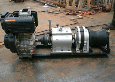Treuil de levage de câble de 5 tonnes d'extracteur diesel à grande vitesse de treuil, entraînement rapide de Sshaft de treuil actionné de moteur