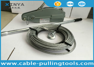 câble de 1.6T Tirfor tirant le treuil de câble métallique d'outils avec la corde en acier pour le levage