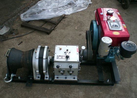 acheter Winch Capstan à moteur diesel de 5 tonnes pour le tirage de câbles lourds dans la construction de lignes de transmission online manufacture