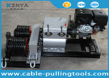 acheter câble de treuil de vitesse de rotation rapide de tambour du double 50KN tirant et s'étendant avec le moteur à essence online manufacture