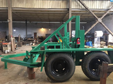 acheter Capacité remorque de tambour de câble de 12 tonnes avec le frein de main et le frein à air pour la construction de câble online manufacture