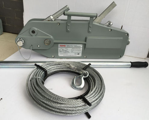 acheter Tirfor à câble métallique de capacité de charge de 32KN avec câble en acier de 20m, treuil manuel à câble pour la construction de lignes online manufacture