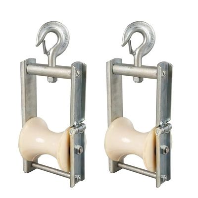 acheter Des rouleaux de traction de câbles aériens durables avec des blocs de feuille de nylon en aluminium online manufacture