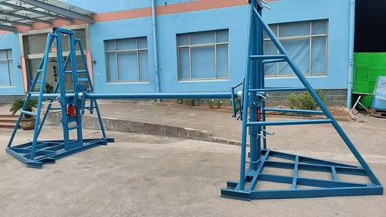 acheter 5 Ton Hydraulic Cable Drum Jack Stand with 1.5 Meters Lifting Height and 5000 kg Capacity for Overhead and Underground Cable Installation online manufacture