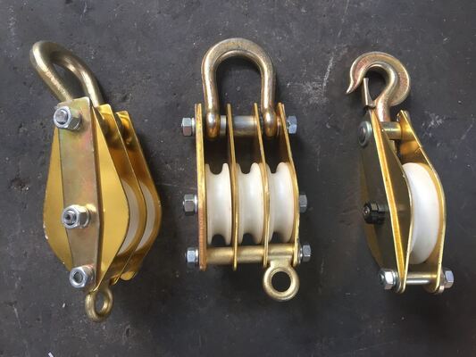 acheter Pulle de câble en alliage d'aluminium à bloc de Snatch avec roue en nylon et conception d'ouverture latérale pour le levage lourd online manufacture