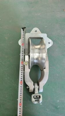 acheter SH10TY Universal Block Power Roller avec charge nominale de 10KN et roue en aluminium pour le câblage de lignes électriques aériennes compactes et portables online manufacture