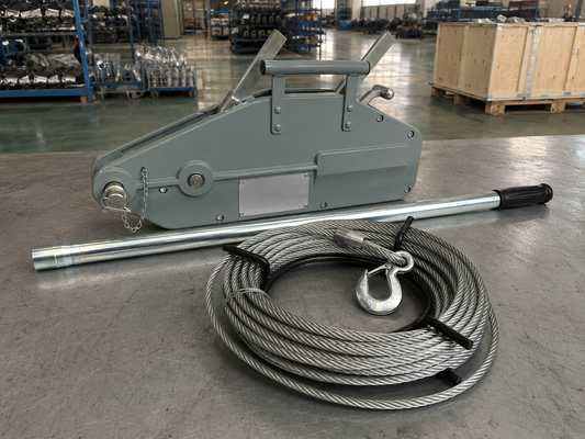 acheter 0.8-5.4T Tirfor Manuel Levier à câble avec câble de 20 m pour la construction et le levage online manufacture