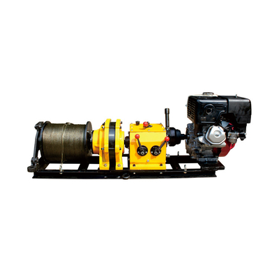 acheter 5 tonnes de treuil actionné de moteur à essence avec le tambour et la corde 15mm 50m online manufacture