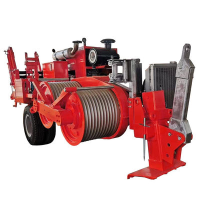 acheter Tireuse hydraulique de câbles 250KN avec roue de traction de 960 mm et vitesse maximale de 5 km/h pour la construction de lignes de transmission online manufacture