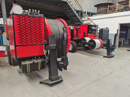 SA-YQ60 60KN Tireur de câbles hydrauliques avec moteur diesel pour conducteur de chaîne