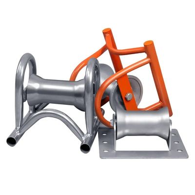 Guide de pose de câble unique souterrain Roller aluminium roue en nylon Manhole Roller câble