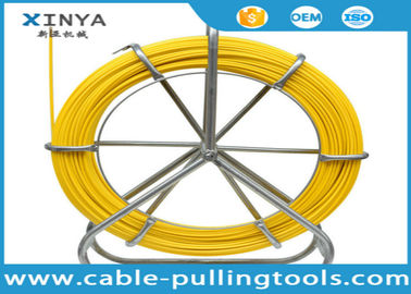 4.5mm 200m Rodeur de conduites en fibre de verre de couleur jaune pour projet de pose de câbles