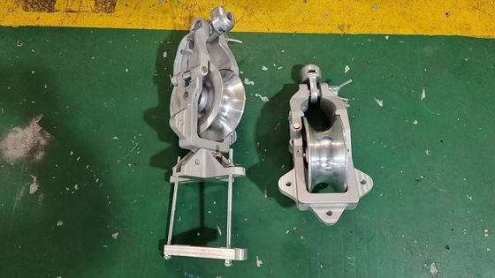 Φ178×76 Crossarm Mounted Stringing Block with 10KN Rated Load for Transmission Line Cable Installation Pulley
