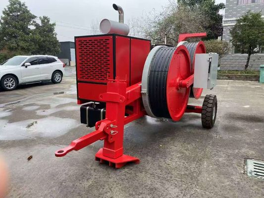 Tensionnaire hydraulique à tension continue de 2x50KN avec moteur diesel et commande électronique pour le câblage