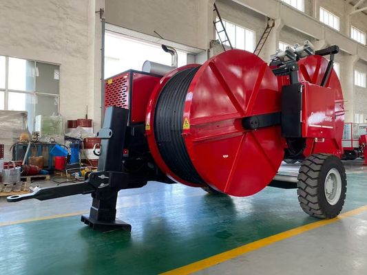 2x40KN Tensionnaire de câble hydraulique à tension continue avec transmission hydraulique et contrôlé électroniquement pour le câblage aérien