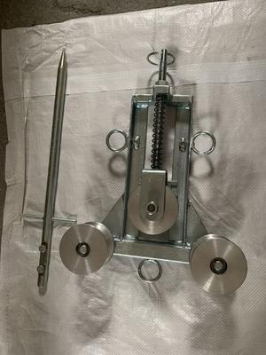 Bloc de poulie de mise à la terre à trois roues avec matériau en aluminium et diamètre de poulie de 60 à 75 mm pour la suspension du câble de mise à la terre