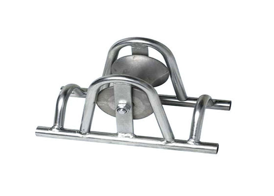 Rouleau tubulaire en aluminium de câble de ligne droite de cadre résistant